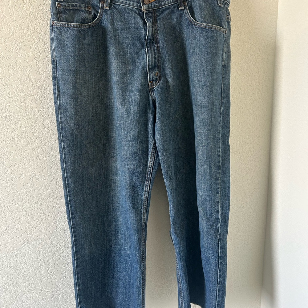 Levi Strauss Signature Men’s Jeans Cropped Straight Leg Blue Denim